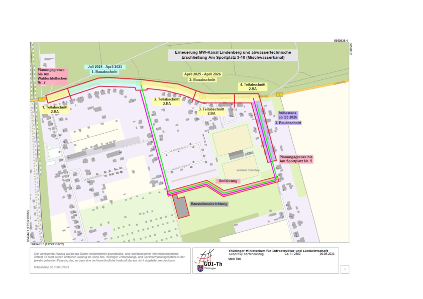 Sachstand Baumaßnahme Lindenberg zum 1.9.2025