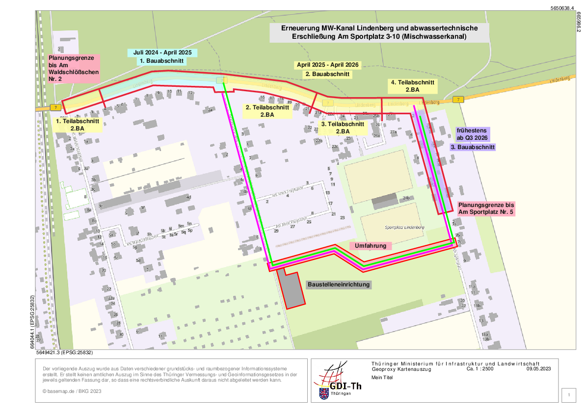 B7 Abschnitsbildung im Planungsbereich